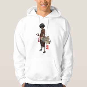 Samurai Afro Black Yasuke Sengoku Warrior Ronin An Hoodie