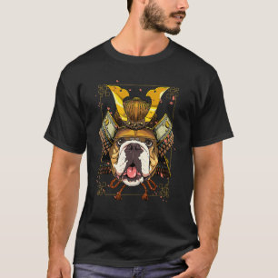 Samurai American Bulldog Japanese Warrior Bushido T-Shirt