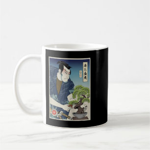 Samurai And Bonsai Tree Ukiyoe Japanese Warrior Lo Coffee Mug