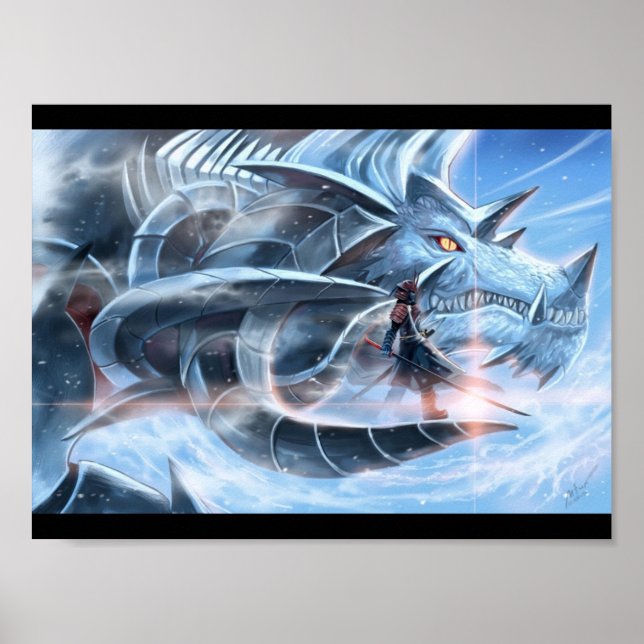 Samurai And Ice Dragon Poster (Front)