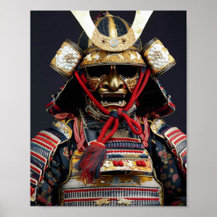 Samurai armor Art Poster Wall Art  Card Printing