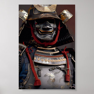 Samurai Armour Artwork Poster Wall Art Cards prin