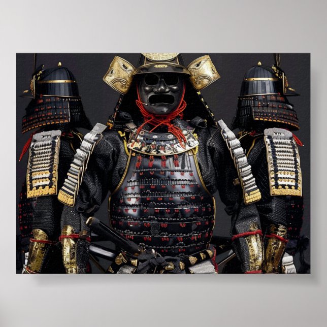Samurai armour Poster Card digital Printing wall  (Front)