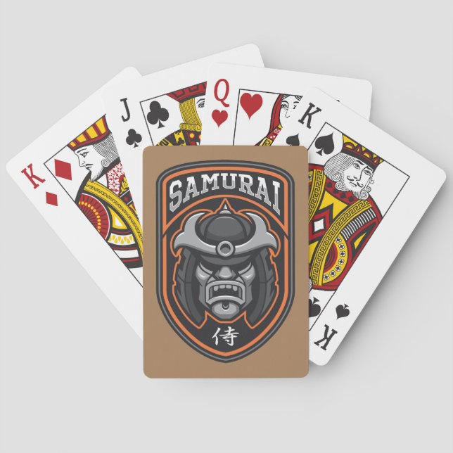 Samurai Badge Playing Cards (Back)