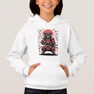 Samurai Bear Girl Pullover Hoodie