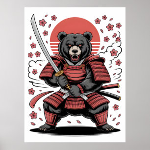 Samurai Bear  Poster