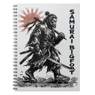 Samurai Bigfoot : Japanese Warrior Sasquatch Art Notebook