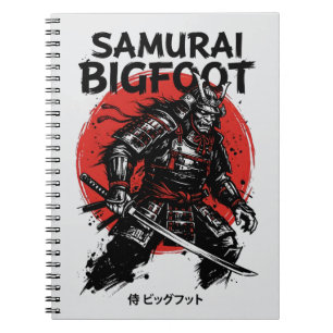 Samurai Bigfoot : Japanese Warrior Sasquatch Art Notebook