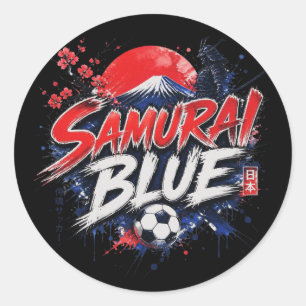 Samurai Blue - Japan national team nickname Classic Round Sticker