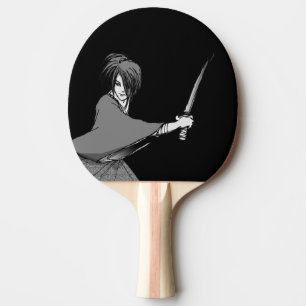 SAMURAI boy manga japan Ping Pong Paddle
