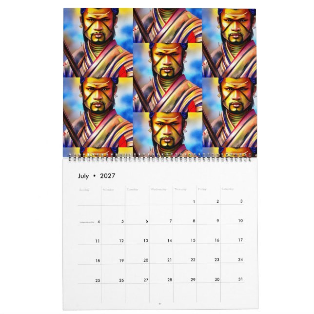 Samurai Bushido  Calendar (Jul 2027)