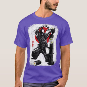 Samurai Bushido Sushi Roll Japanese Food T-Shirt