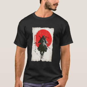 Samurai Cat Horse Rider Ukiyo-e Japanese Warrior A T-Shirt