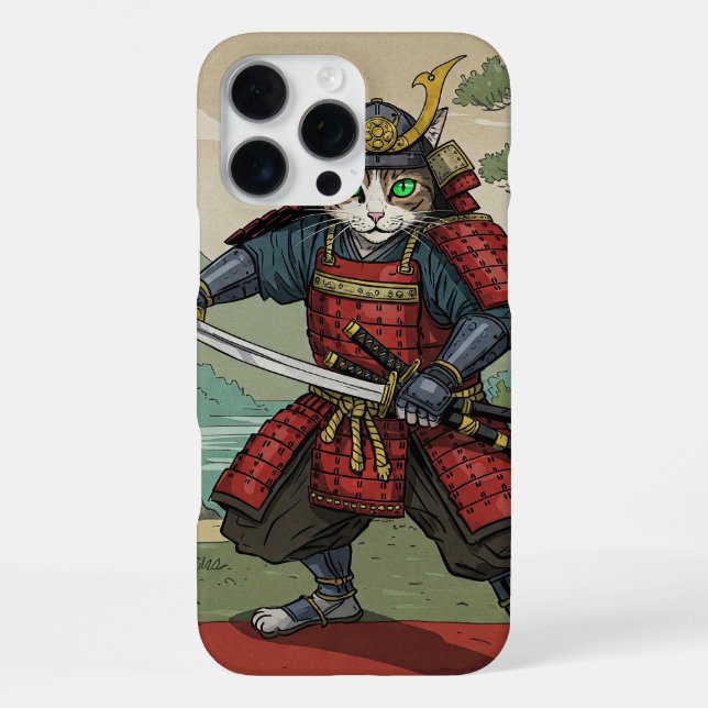Samurai Cat iPhone Case (Back)