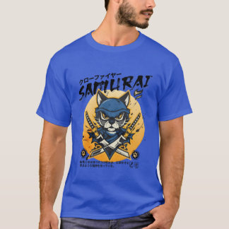 Samurai Cat Ninja Cat Cat Assassin Warrior Cat fri T-Shirt