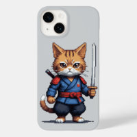 Samurai Cat Pixel Art