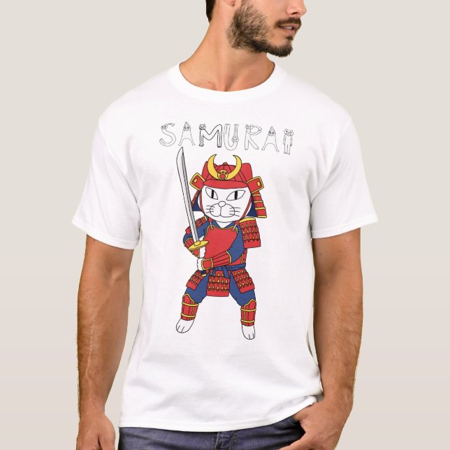SAMURAI CAT T-Shirt (Front)