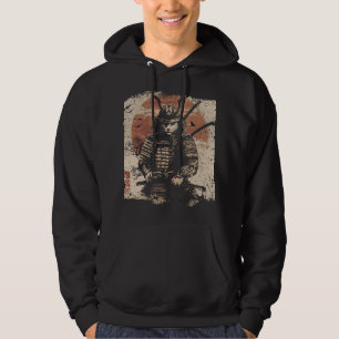 Samurai Cat Warrior Art Lovers Hoodie