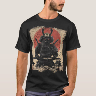 Samurai Cat Warrior Art Lovers  T-Shirt