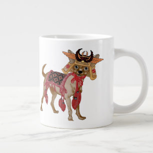 Samurai Chihuahua Giant Coffee Mug