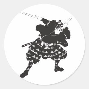 Samurai Classic Round Sticker