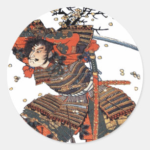 Samurai Classic Round Sticker
