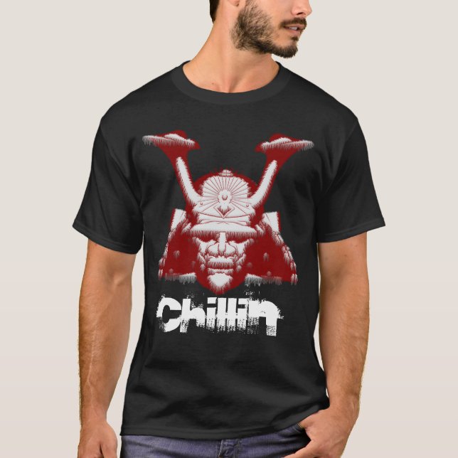 Samurai Cool Chillin' Customisable T-Shirt (Front)