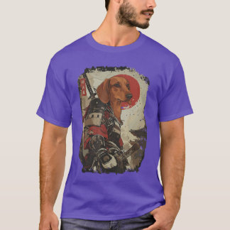 Samurai Dachshund Dog Lover Vintage Mens friends b T-Shirt