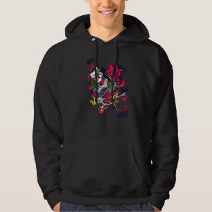 Samurai Dragon Warrior Ninja Girl Japanese Katana  Hoodie