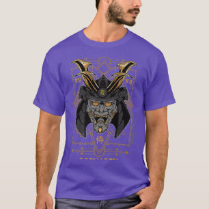 Samurai Face Horror Scary Strength Strength Role P T-Shirt