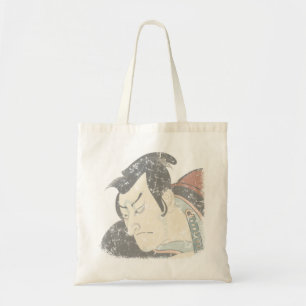 Samurai faded tote bag