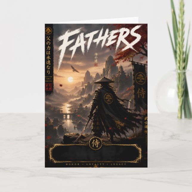 Samurai Father Fantasy Card (Front)