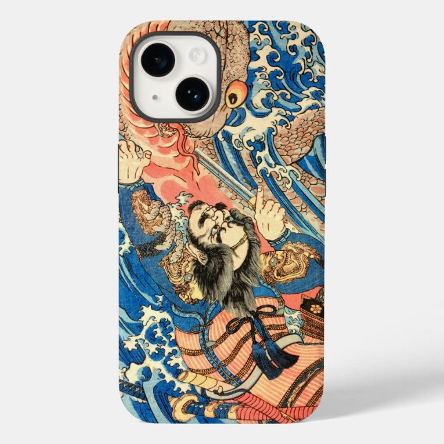 SAMURAI FIGHTING MONSTER Case-Mate iPhone CASE (Back)