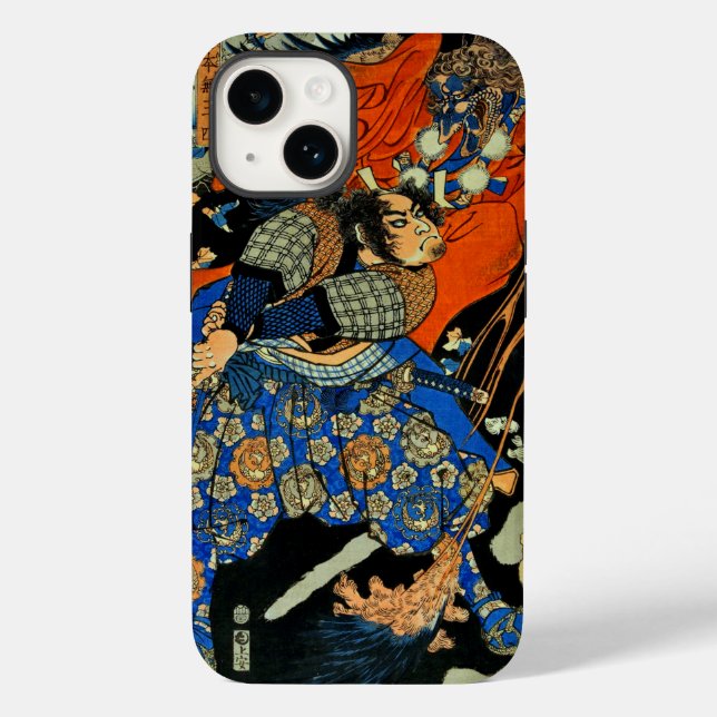 SAMURAI FIGHTING MONSTER Case-Mate iPhone CASE (Back)