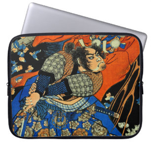 SAMURAI FIGHTING MONSTER LAPTOP SLEEVE