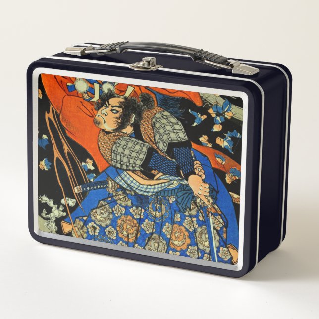 SAMURAI FIGHTING MONSTER METAL LUNCH BOX (Front)