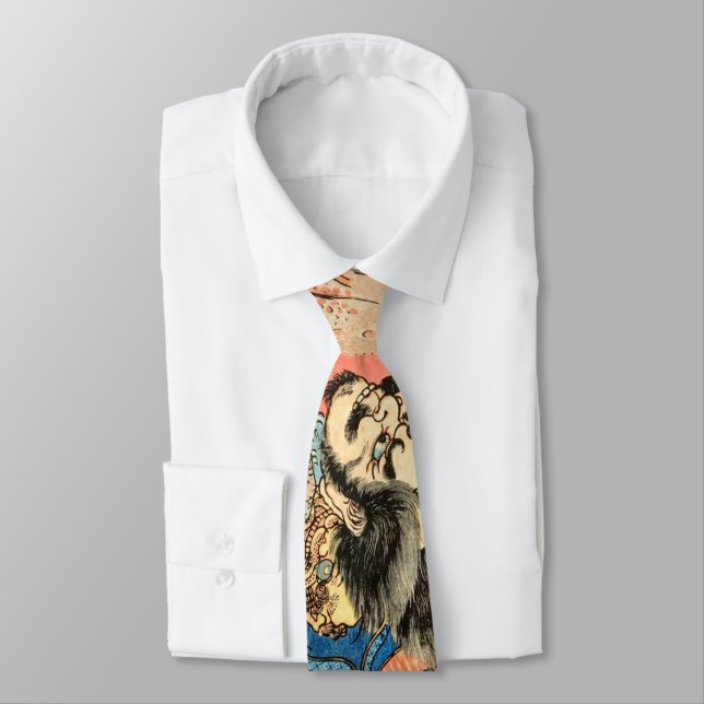 SAMURAI FIGHTING MONSTER TIE (Tied)