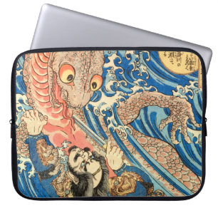 SAMURAI FIGHTING SALAMANDER LAPTOP SLEEVE