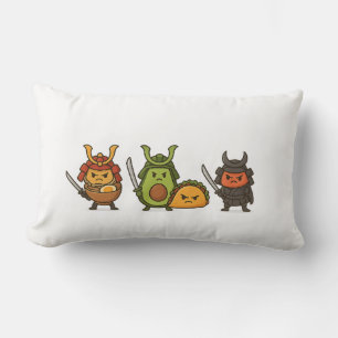 Samurai Food Warriors Lumbar Cushion