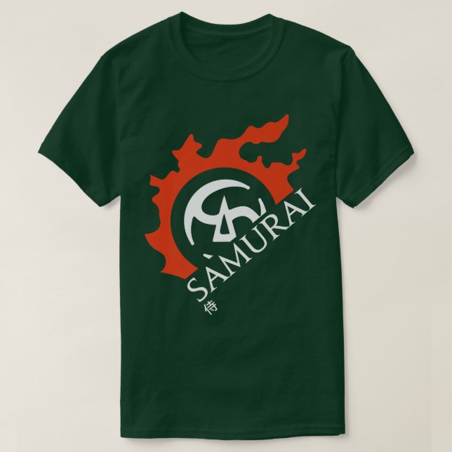 Samurai  For Warriors of Light & Darkness  (2) T-Shirt (Design Front)