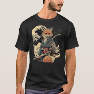 Samurai Fox Japanese Ninja Fox Japanese Warrior Oc T-Shirt