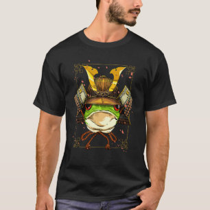 Samurai Frog Herping Japanese Warrior Bushido Japa T-Shirt
