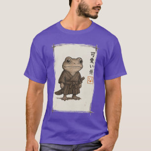 Samurai Frog Japanese Art Anime Funny Gifts Men Wo T-Shirt