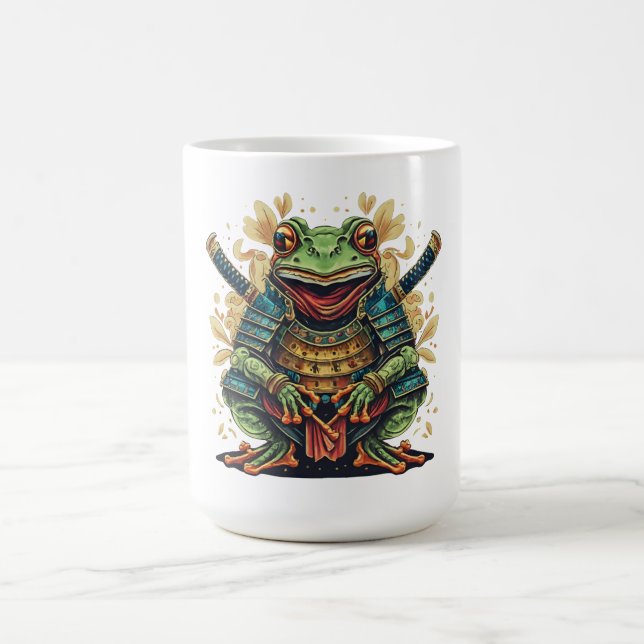 Samurai frog warrior Classic Mug (Center)