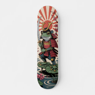 Samurai Frog warrior Skateboard