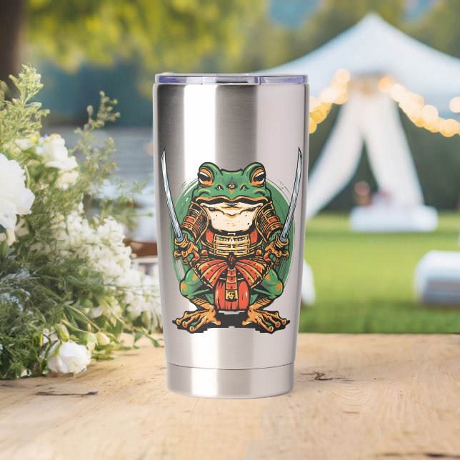  Samurai frog warrior Thermal Tumbler (Wedding (Rotated))