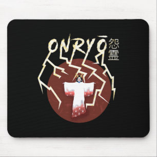 Samurai Ghost Boo Groovy Cute Ghost Funny Hallowee Mouse Pad