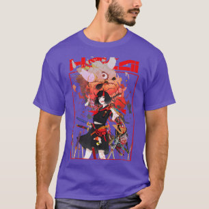 Samurai Girl Aesthetic Japanese Girl Warrior Demon T-Shirt