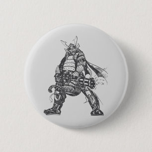 Samurai Gunner 6 Cm Round Badge