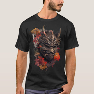 Samurai Helmet Warrior Bushido Oni Mask Japanese C T-Shirt